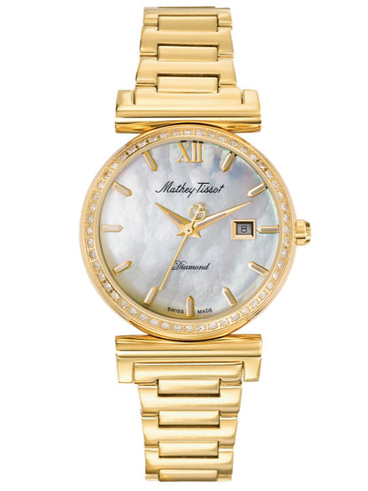 Mathey-Tissot Analog Mother of Pearl Dial Women&
