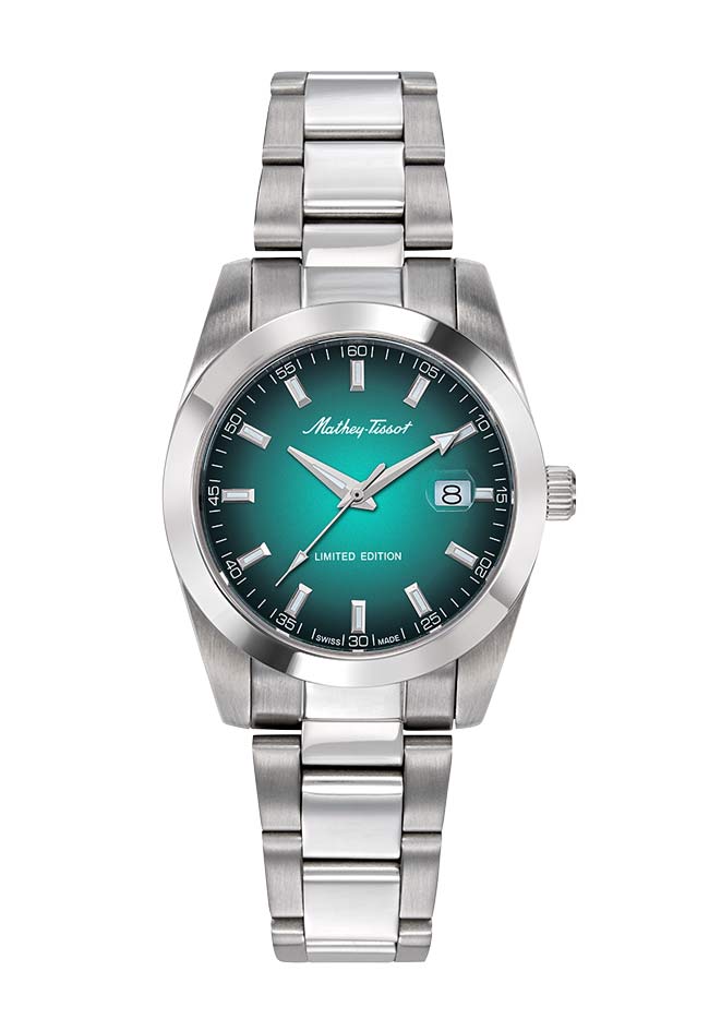 Mathey-Tissot Swiss Made Quartz Green Dial Analog Watch - For Ladies D451VEN