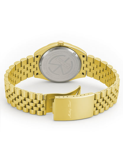 Mathey-Tissot Swiss Made Mathy Day-Date Quartz Green Dial Analog Watch For - Women D510PV