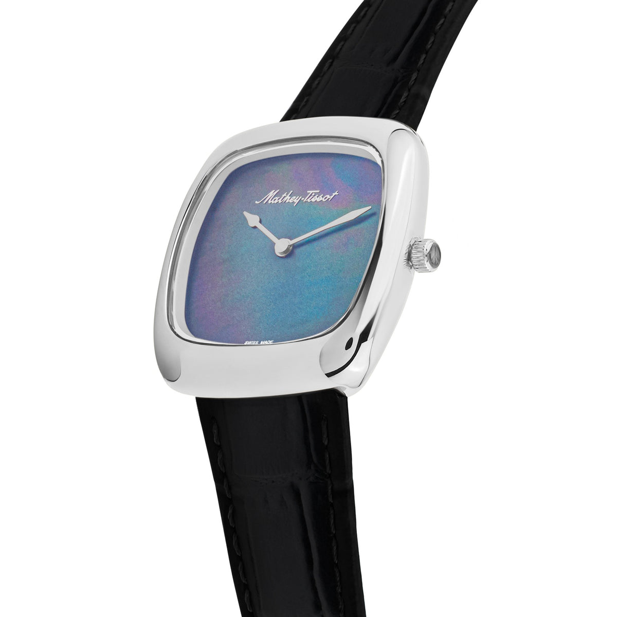 Mathey-Tissot Swiss Made Miss Quartz Black Dial Analog Watch for Ladies - D538ALN