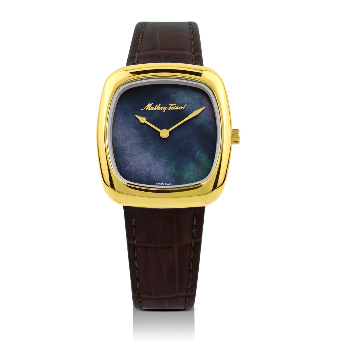 Mathey-Tissot Swiss Made Miss Quartz Ronda 762 Movement Multicolor Dial Analog Watch For Ladies - D538PLN