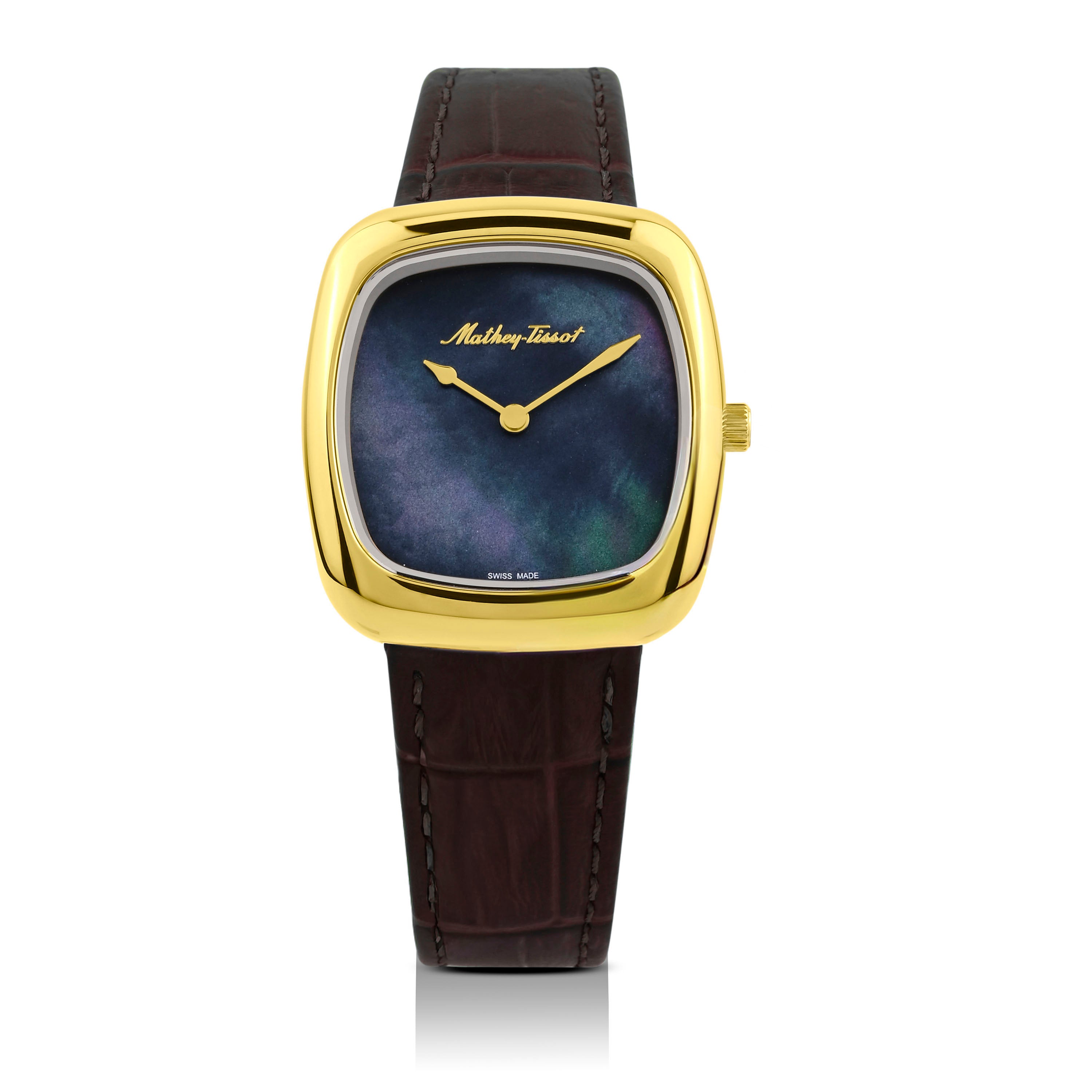 Mathey-Tissot Swiss Made Miss Quartz Ronda 762 Movement Multicolor Dial Analog Watch For Ladies - D538PLN