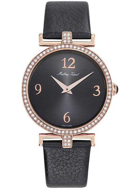 Mathey-Tissot Gaia Collection Black Dial Analog Women Watch - D587QPN