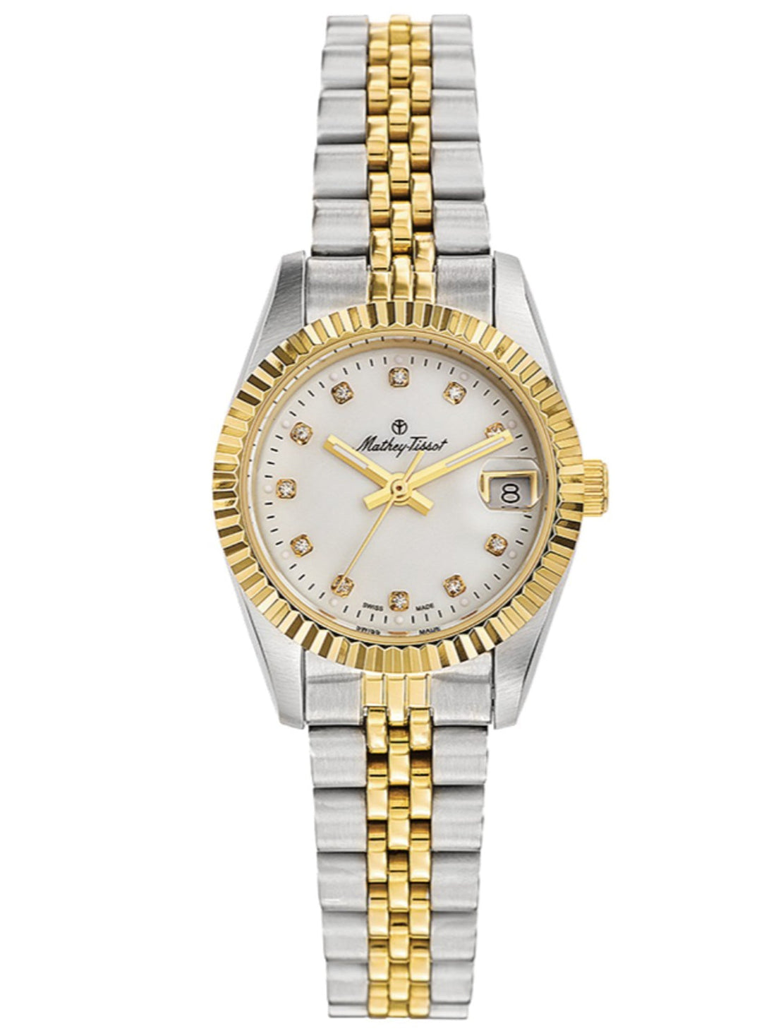 Mathey-Tissot Analog Mother of Pearl Dial Women&
