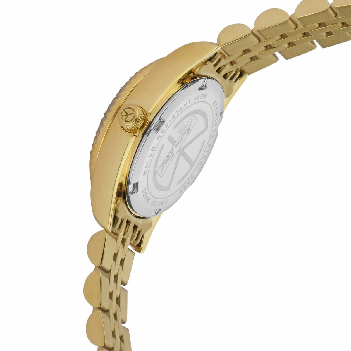 Mathey-Tissot Swiss Made Analog Gold Dial Watch For Women - D710PDI