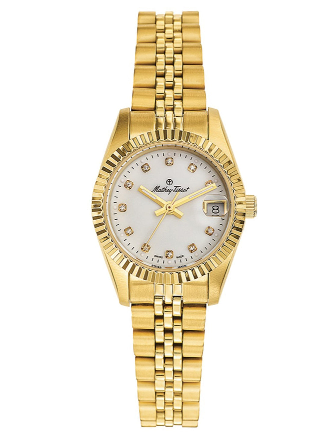 Mathey-Tissot Analog Mother of Pearl Dial Women&