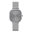 Mathey-Tissot Swiss Made Monsoon Square Stainless Steel Silver Dial Quartz  Ladies Watch - D7917AS