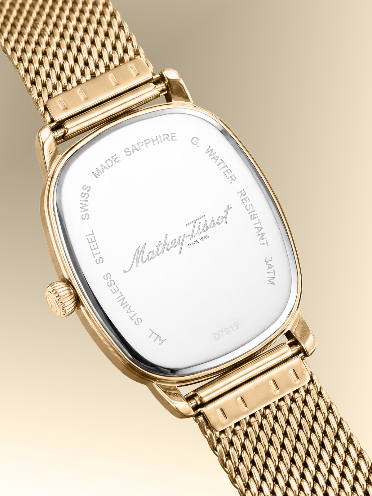 Mathey-Tissot Swiss Made Quartz Blue Dial Analog Watch - Ladies D7919PSK