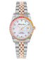 Mathey-Tissot Stainless Steel White Dial Analogue Watch for Women -D809Bqi, Multi-Color Band