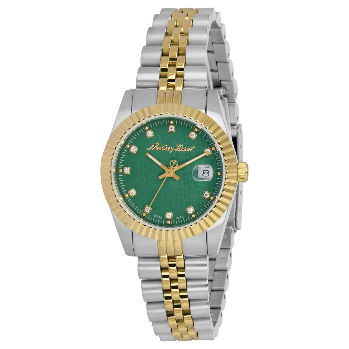 Mathey-Tissot Swiss Made Analog Green Dial Watch For Women - D810BV