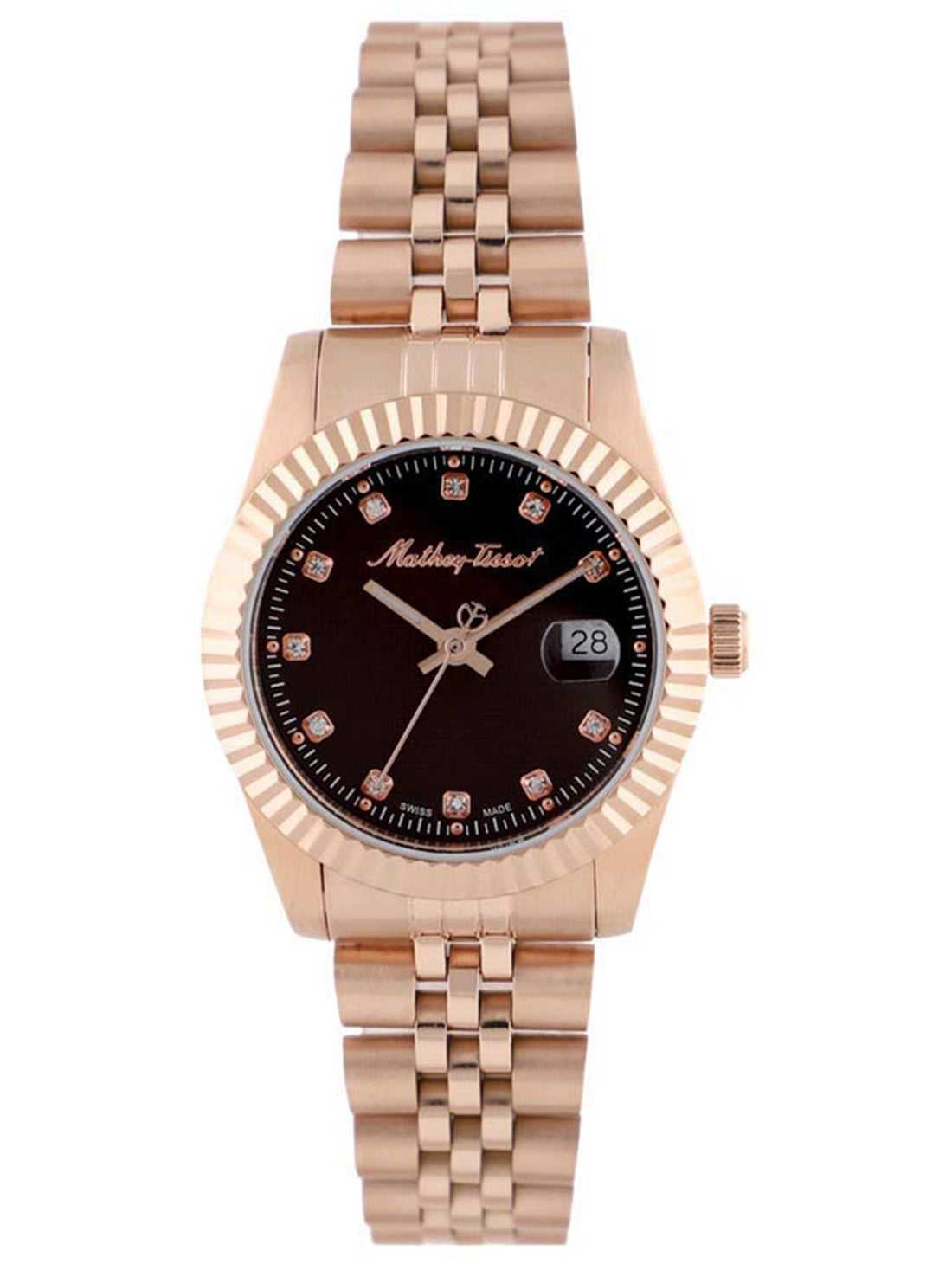 Mathey-Tissot Analog Brown Dial Women&