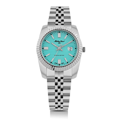Mathey-Tissot Swiss Made Mathy III Special Edition Blue Dial Analog Watch For - Ladies D810TI
