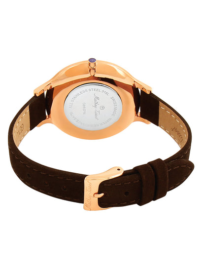 Mathey Tissot Analog Brown Dial Ladies Watch-D865PN