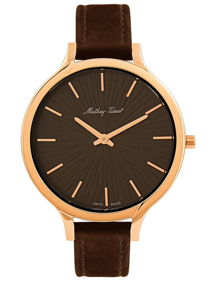 Mathey Tissot Analog Brown Dial Women&