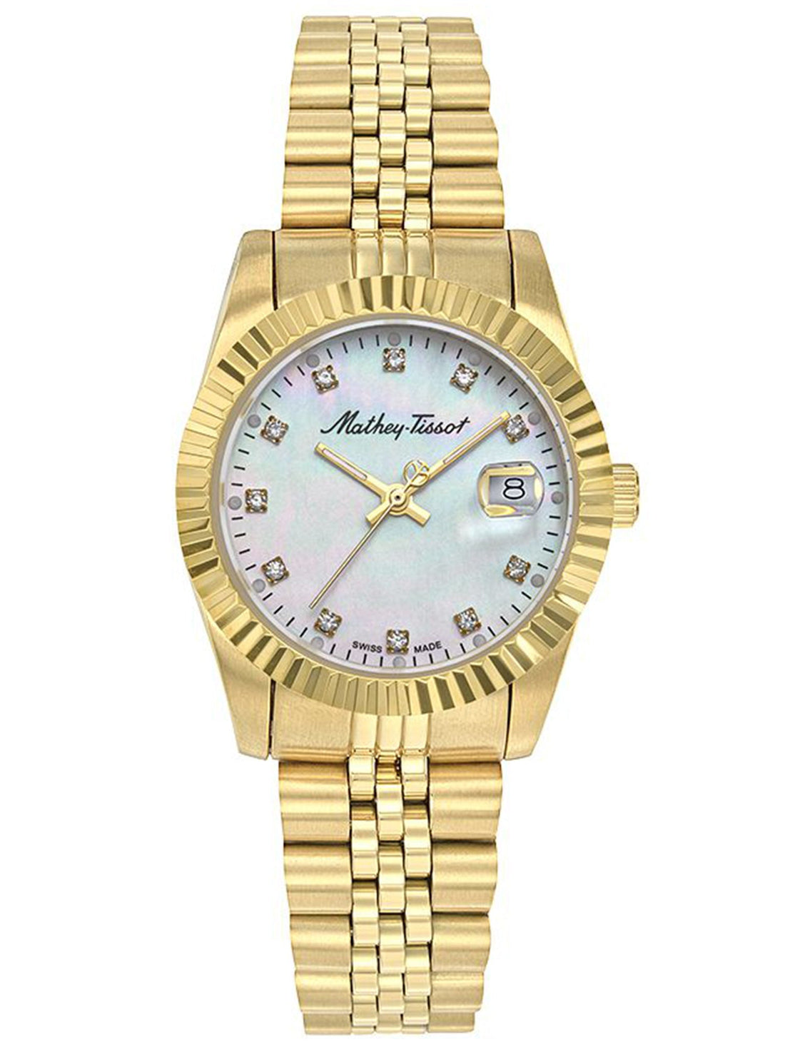 Mathey-Tissot White Dial Analog women Watch - D910PI