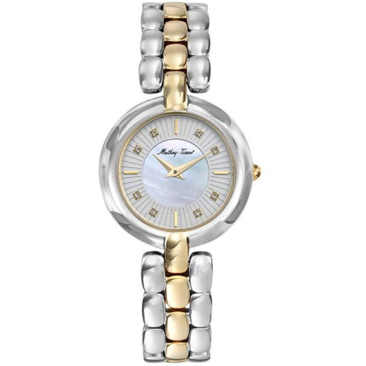 Mathey-Tissot Swiss Made Farah Quartz Silver Dial Analog Watch - For Ladies D956BYI