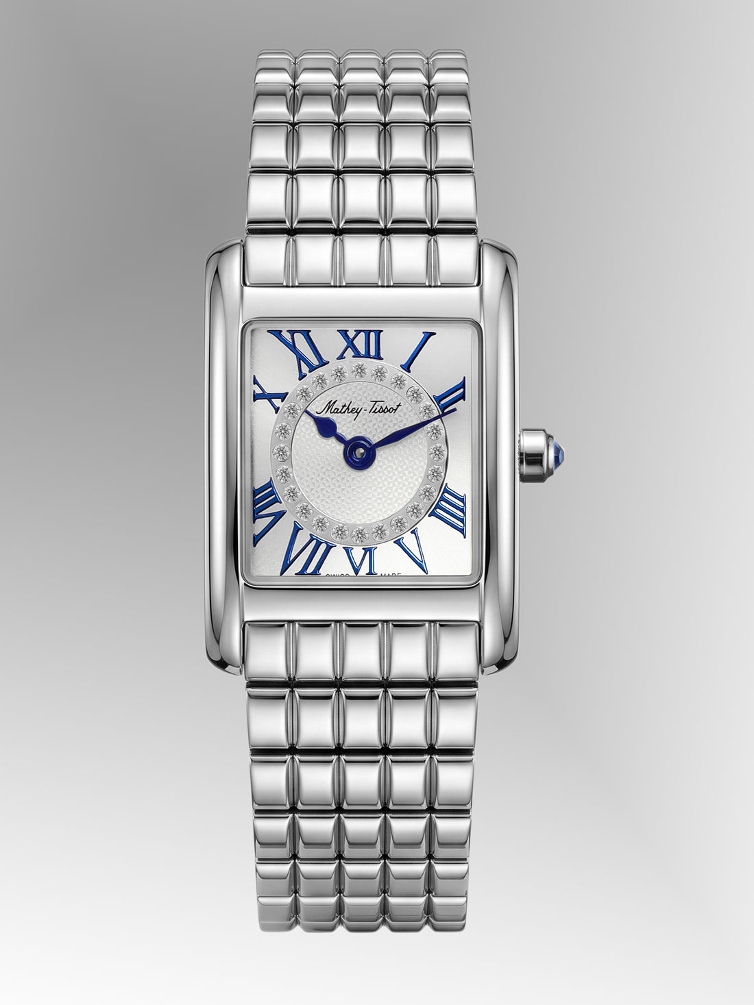 Mathey-Tissot Swiss Made Quartz White Dial Analog Watch - Ladies D972AI