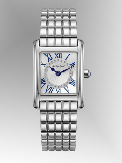 Mathey-Tissot Swiss Made Quartz White Dial Analog Watch - Ladies D972AI
