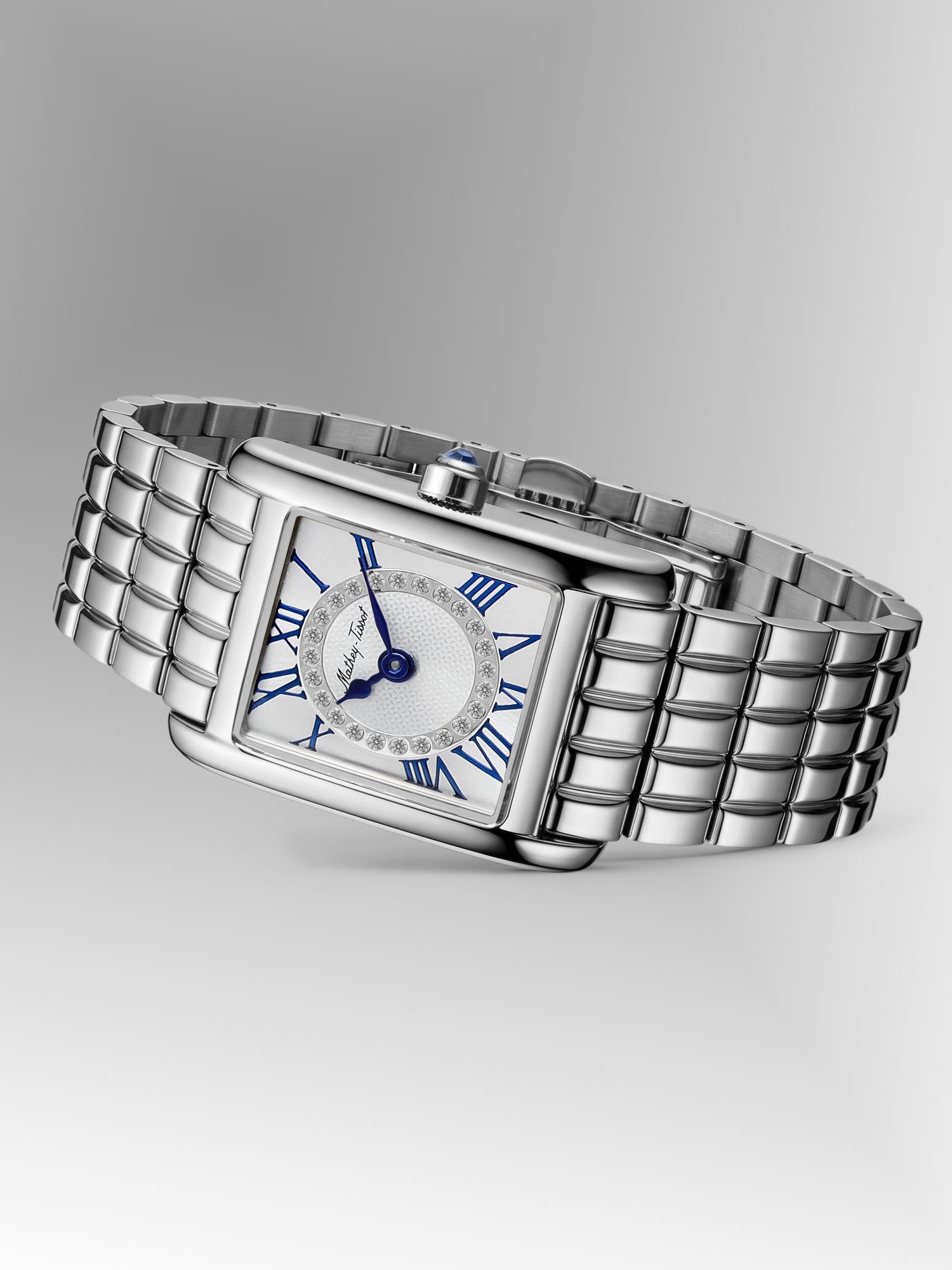 Mathey-Tissot Swiss Made Quartz White Dial Analog Watch - Ladies D972AI