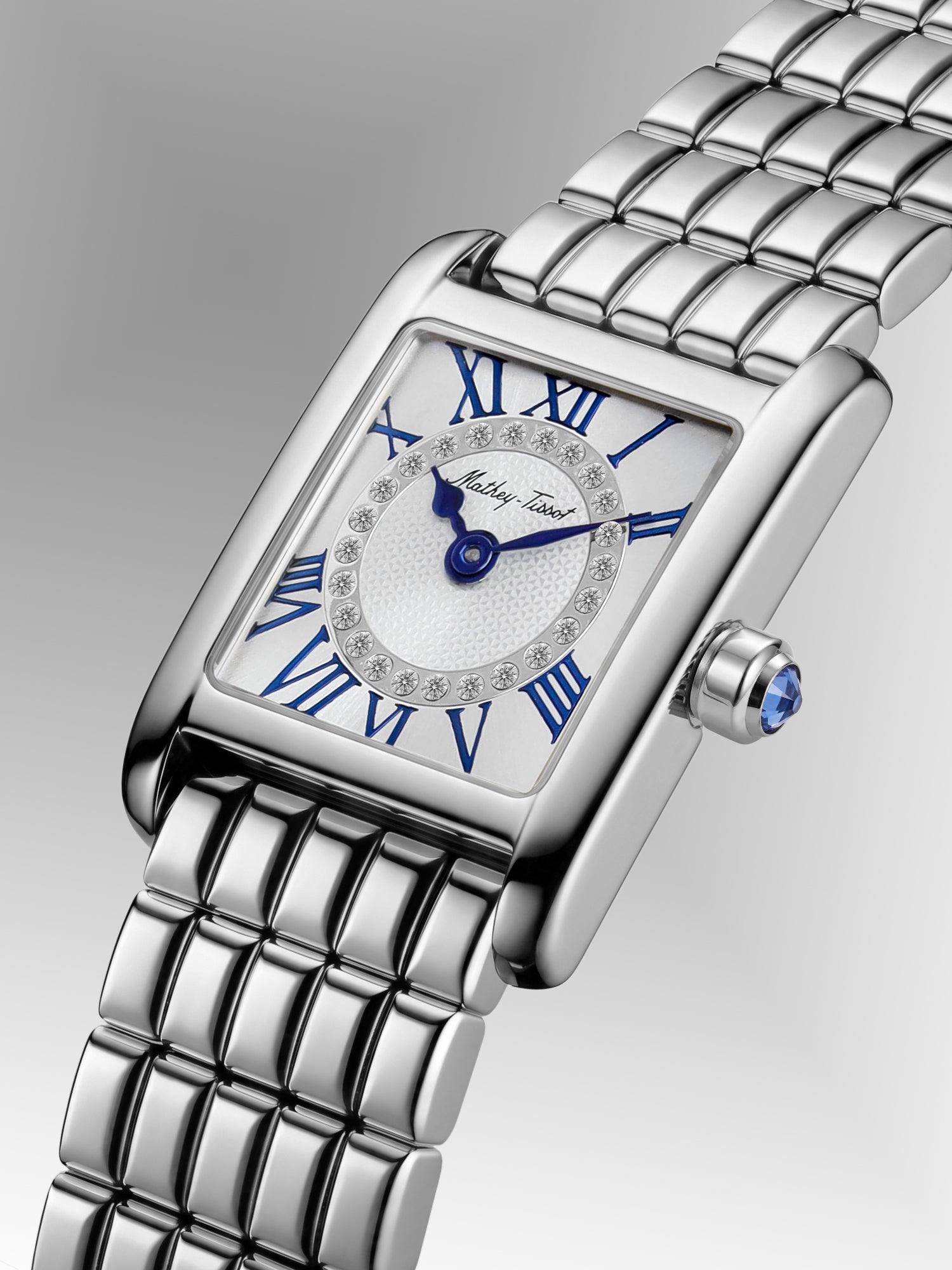 Mathey-Tissot Swiss Made Quartz White Dial Analog Watch - Ladies D972AI