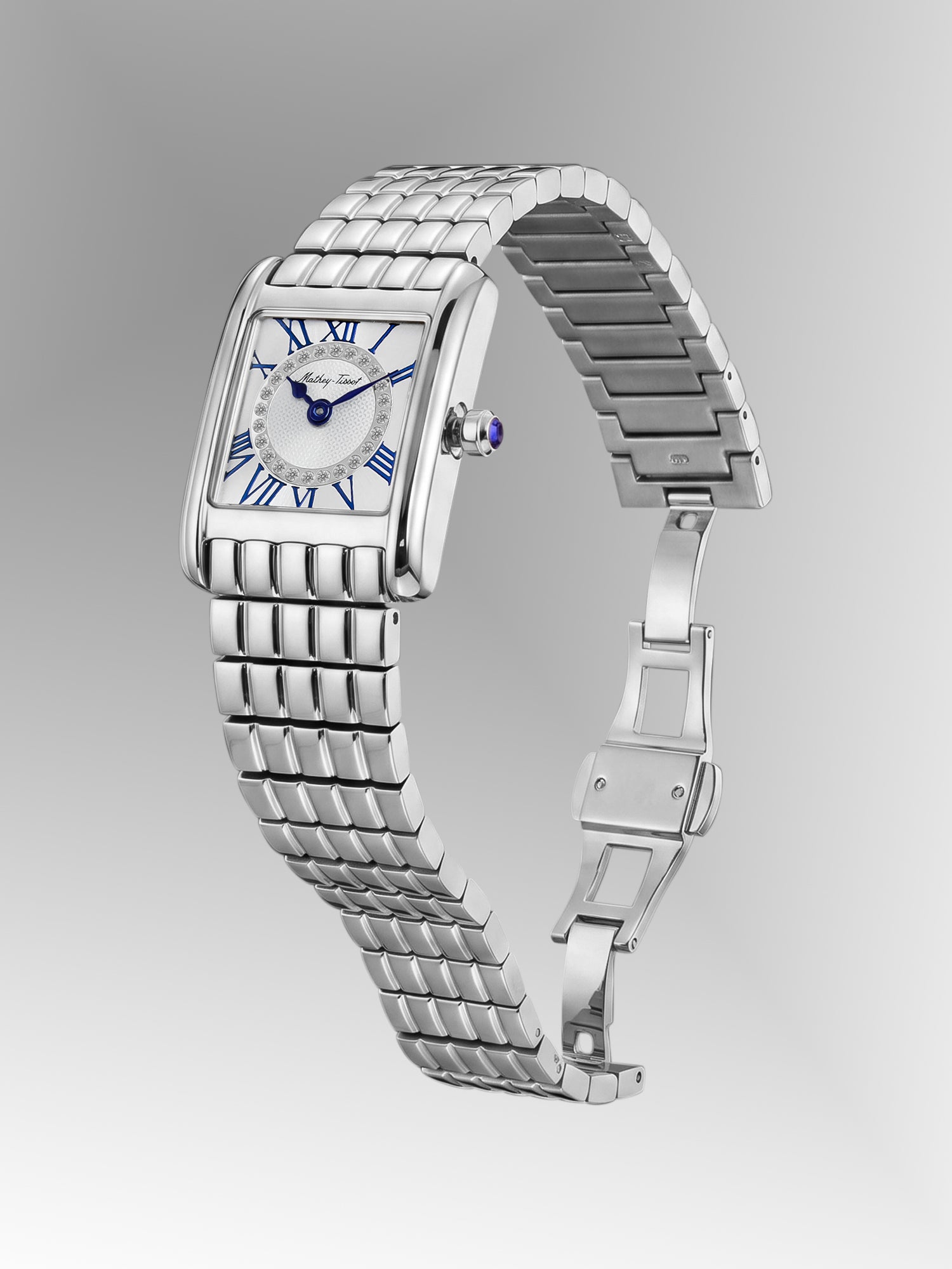 Mathey-Tissot Swiss Made Quartz White Dial Analog Watch - Ladies D972AI