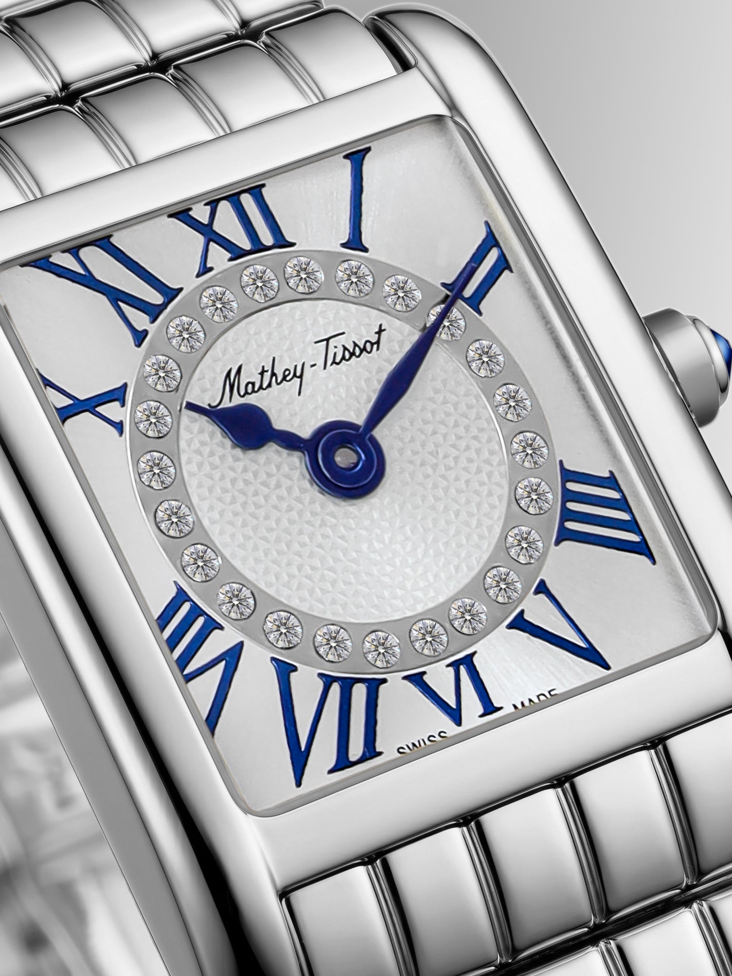 Mathey-Tissot Swiss Made Quartz White Dial Analog Watch - Ladies D972AI