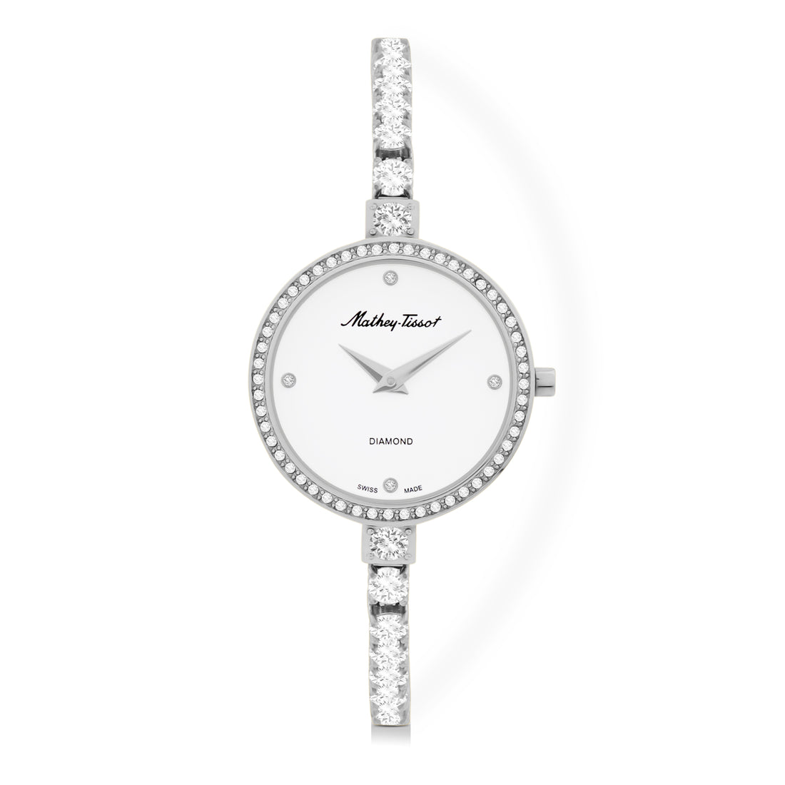 Mathey-Tissot Swiss Made Infinity Quartz White Dial Analog Watch for Ladies - D986SAI