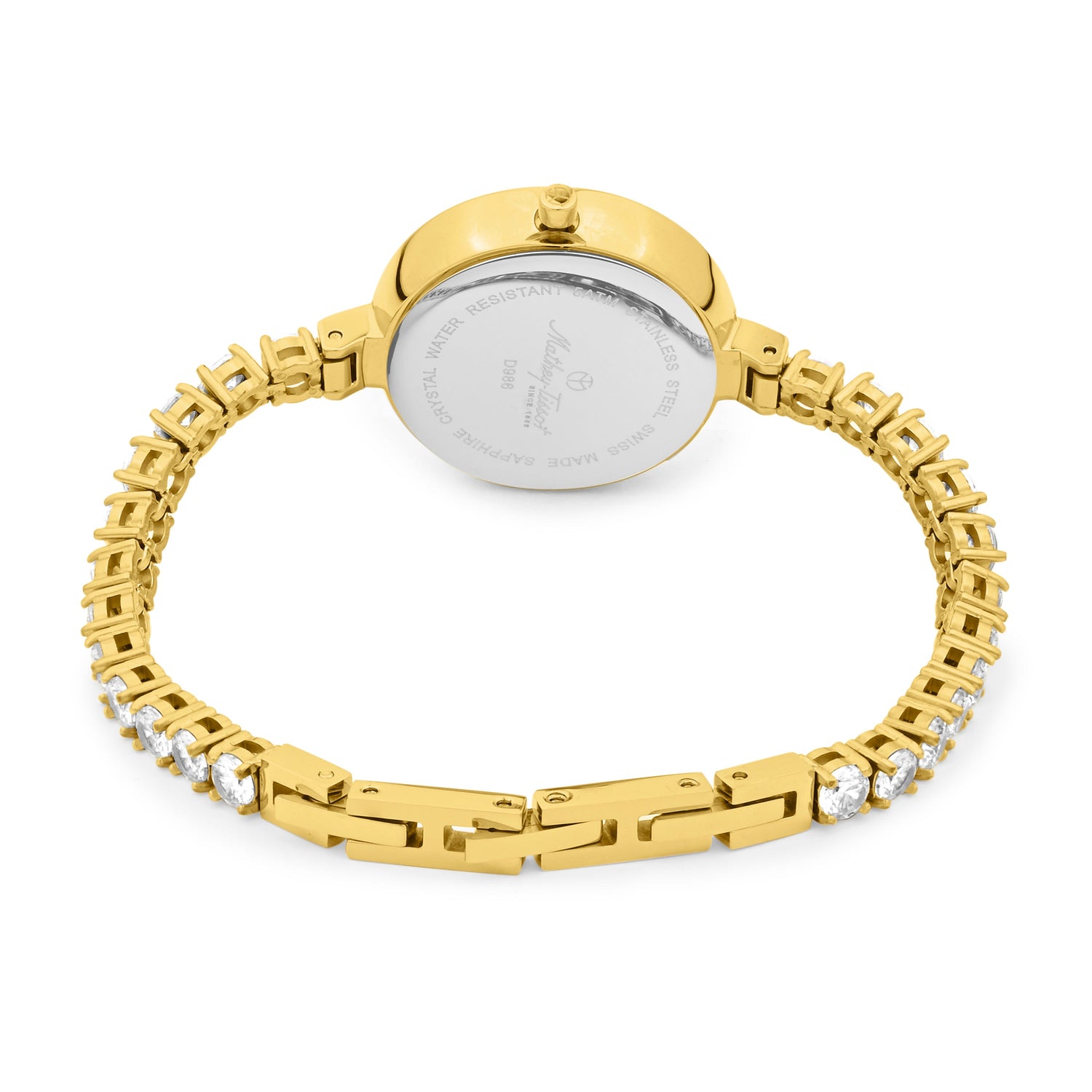 Mathey-Tissot Swiss Made Infinity Gold Dial Analog Watch For - Ladies D986SPDI