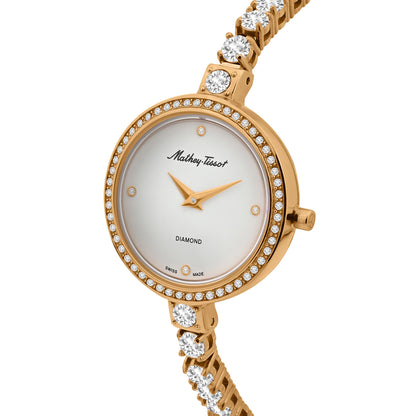 Mathey-Tissot Swiss Made Infinity White Dial Analog Watch For - Ladies D986SPI
