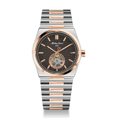 Mathey-Tissot Swiss Made Zeus Open Heart Automatic Black Dial Analog Watch For Gents - EF118ATRS