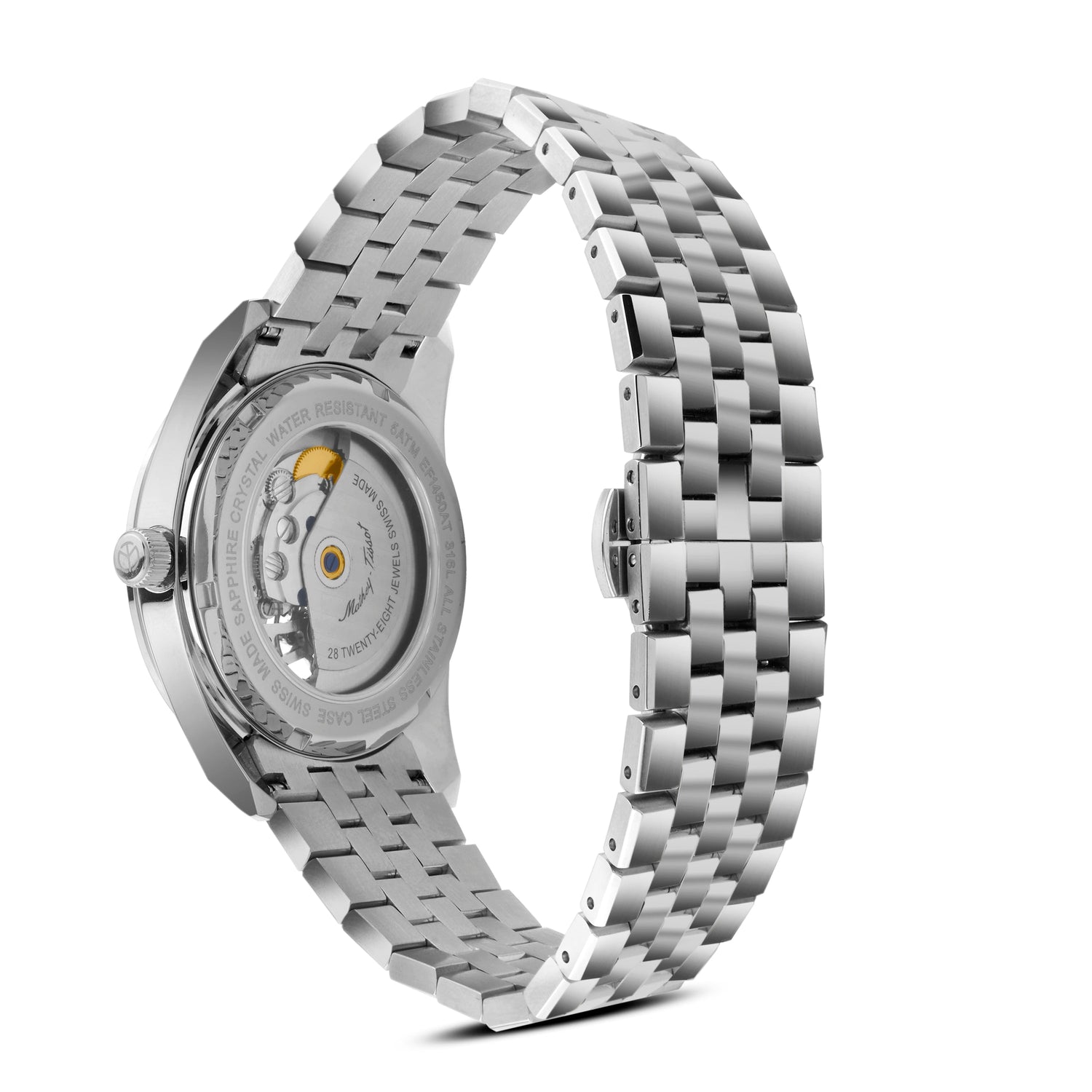 Mathey-Tissot Swiss Made Zeus Open Heart Automatic Green Dial Analog Watch For Gents - EF1450ATAV