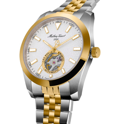 Mathey-Tissot Swiss Made Zeus Open Heart Automatic White&