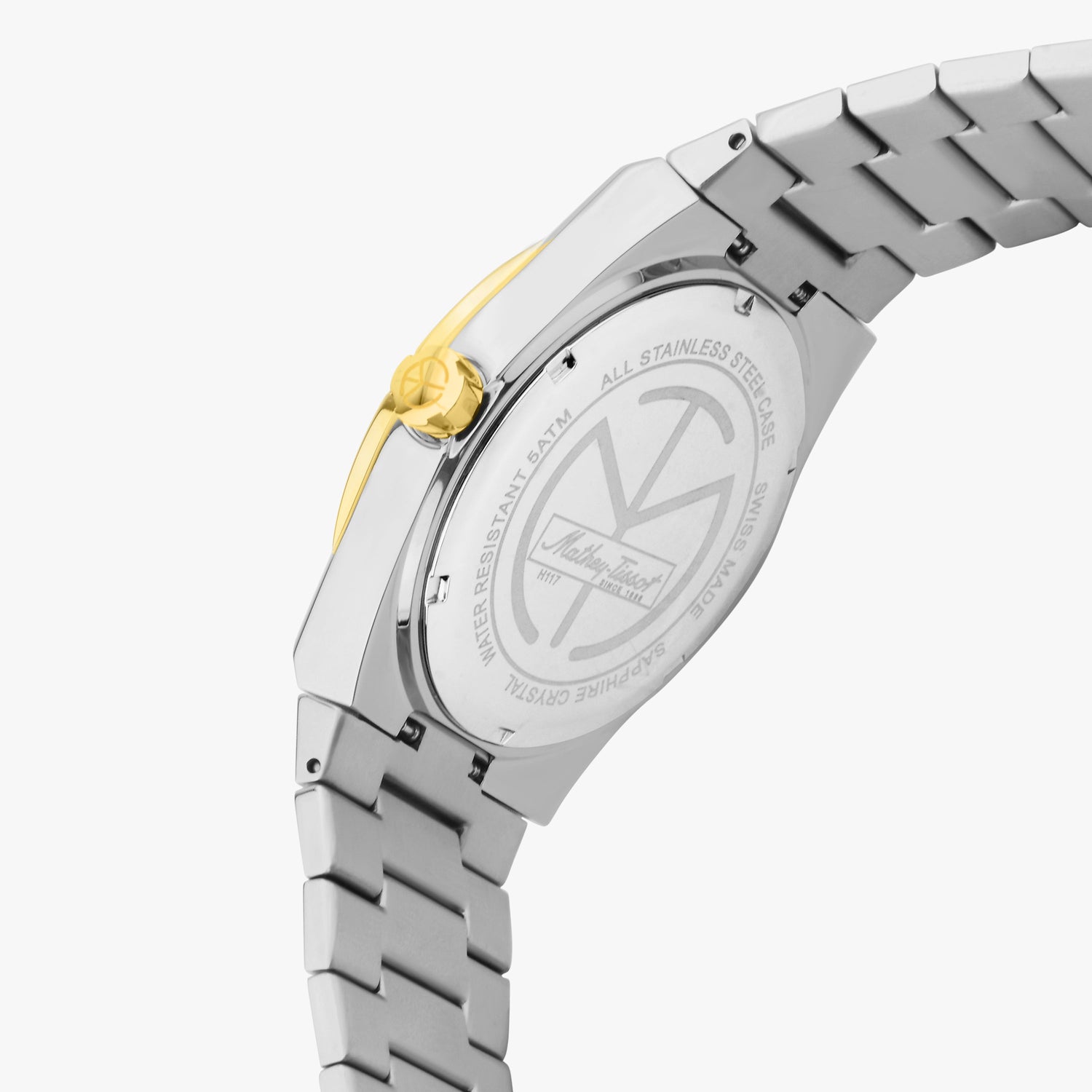 Mathey-Tissot Swiss Made Zeus  Quartz Ronda 515 Movement Blue Dial Analog Watch For - Gents H117BBU