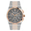 Mathey-Tissot Stainless Steel Blue Dial Quartz Chronograph Watch for Men - H117Chsk, Silver Band