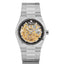 Mathey-Tissot Swiss Made Zeus Skeleton Stainless Steel Black Dial Automatic Gents Watch - H118CFAN