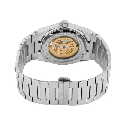Mathey-Tissot Swiss Made Zeus Skeleton Stainless Steel Black Dial Automatic Gents Watch - H118CFAN