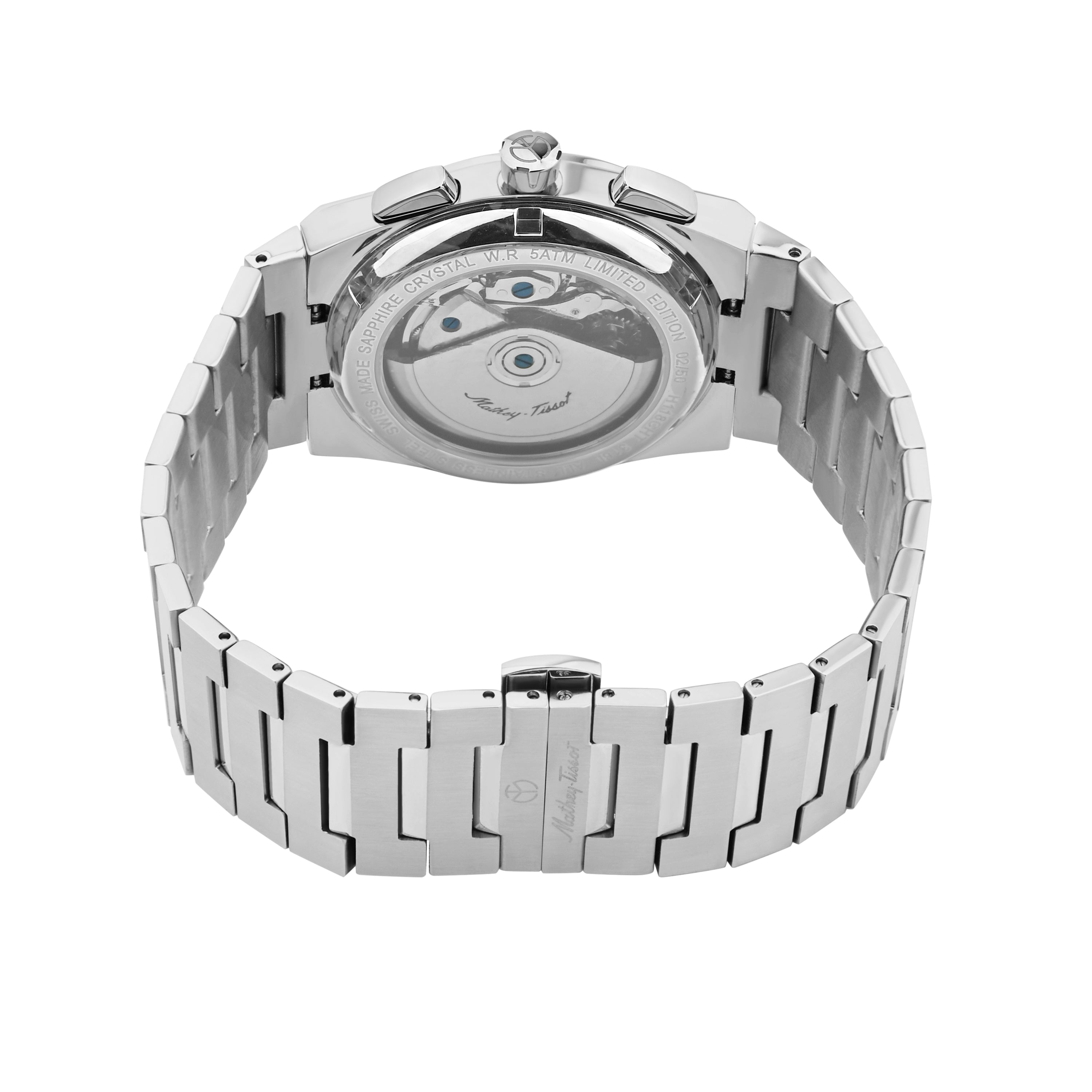 Mathey-Tissot Swiss Made Zeus Chrono Automatic Black Dial Analog Watch For Gents - H118CHATN