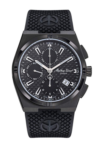 Mathey-Tissot Swiss Made Zeus Chrono Automatic Black Dial Analog Watch For Gents - H118CHTLN