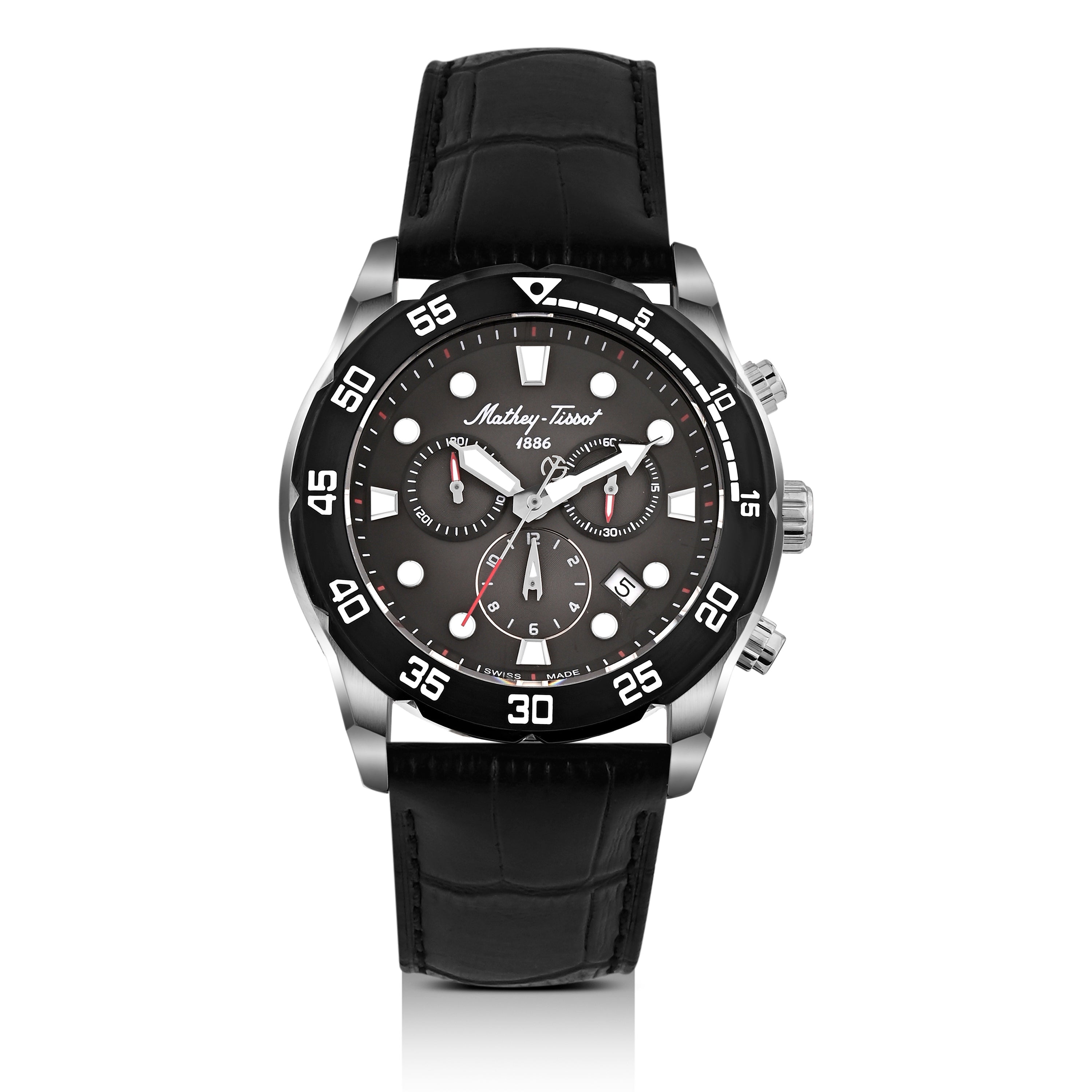 Mathey-Tissot Swiss Made Bolton II Quatrz Multicolor Dial Analog Watch For Gents - H121CHALN