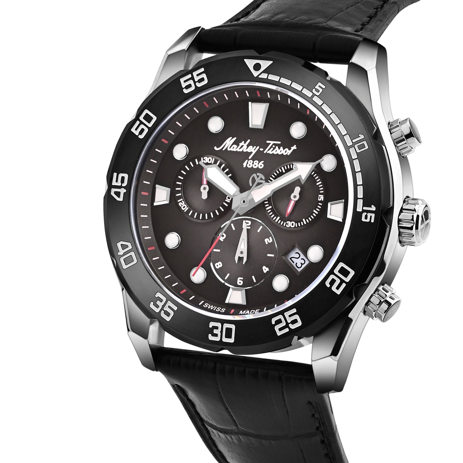 Mathey-Tissot Swiss Made Bolton II Quatrz Multicolor Dial Analog Watch For Gents - H121CHALN