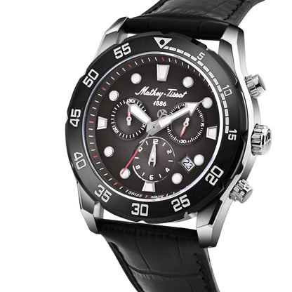 Mathey-Tissot Swiss Made Bolton II Quatrz Multicolor Dial Analog Watch For Gents - H121CHALN