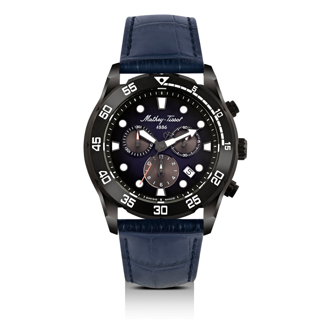 Mathey-Tissot Swiss Made Bolton II Quatrz Multicolor Dial Analog Watch For Gents - H121CHLNB