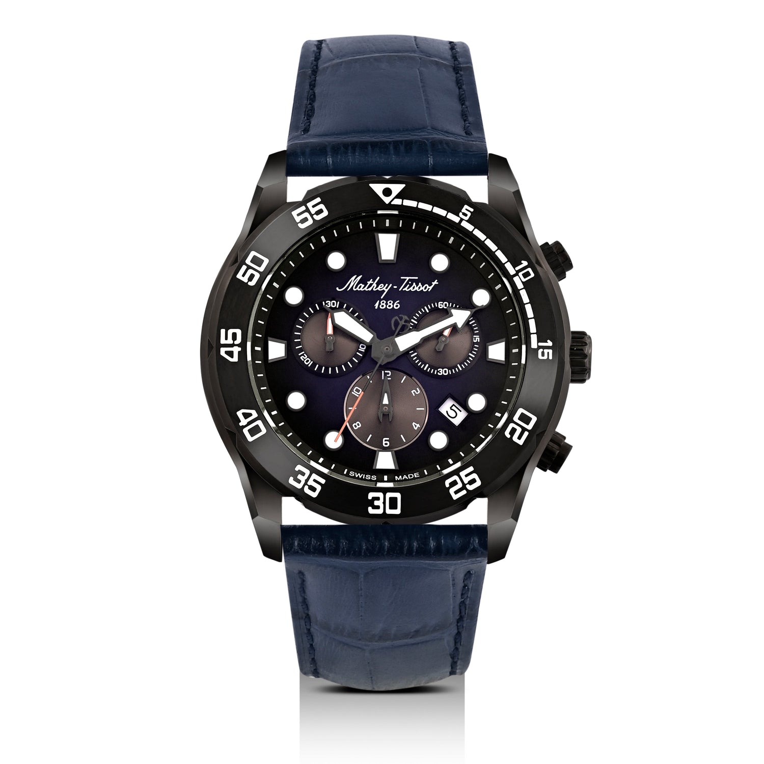 Mathey-Tissot Swiss Made Bolton II Quatrz Multicolor Dial Analog Watch For Gents - H121CHLNB