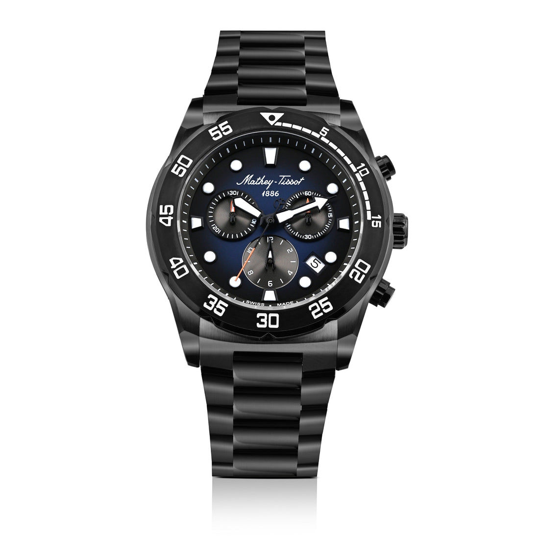 Mathey-Tissot Swiss Made Bolton II Quatrz Multicolor Dial Analog Watch For Gents - H121CHNB