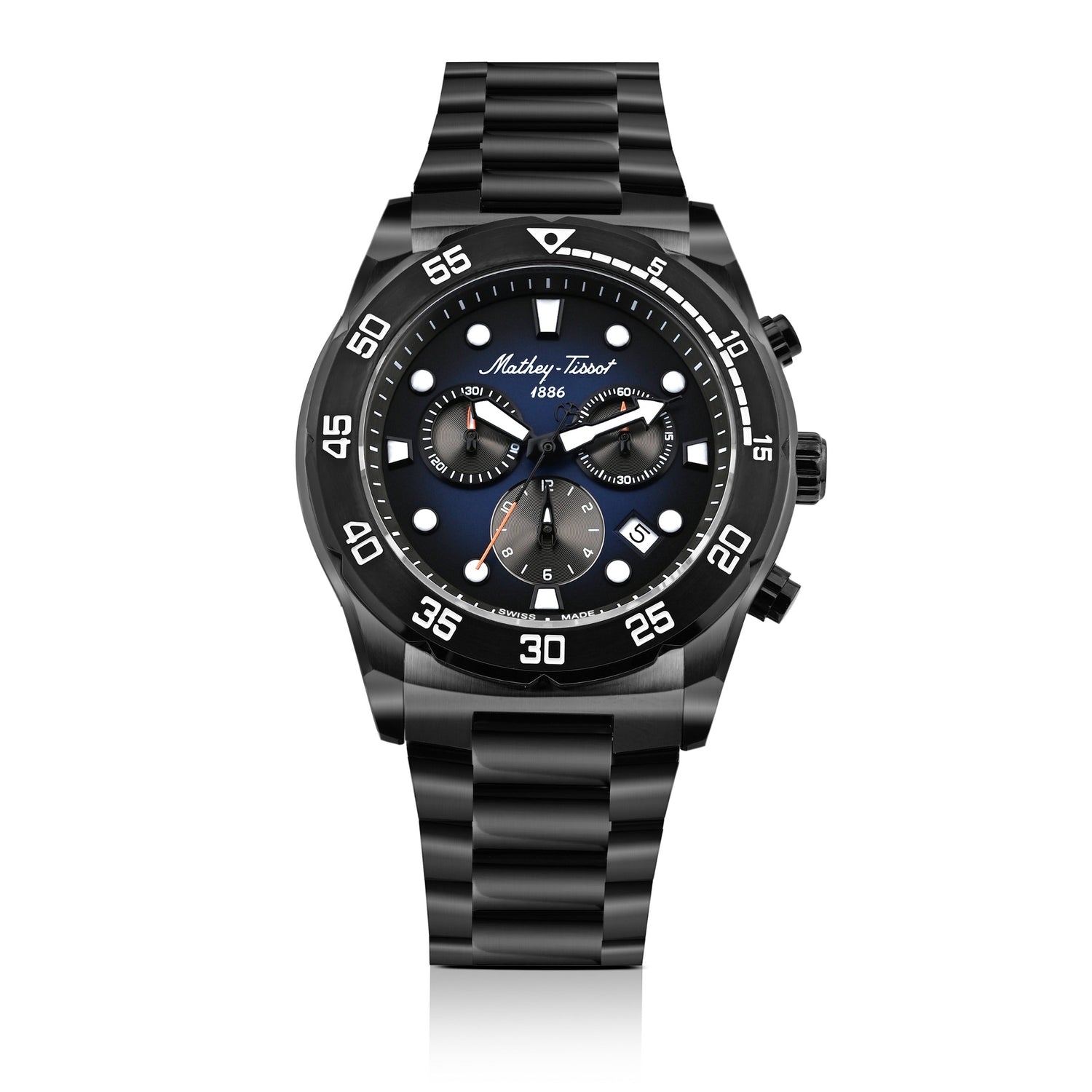 Mathey-Tissot Swiss Made Bolton II Quatrz Multicolor Dial Analog Watch For Gents - H121CHNB