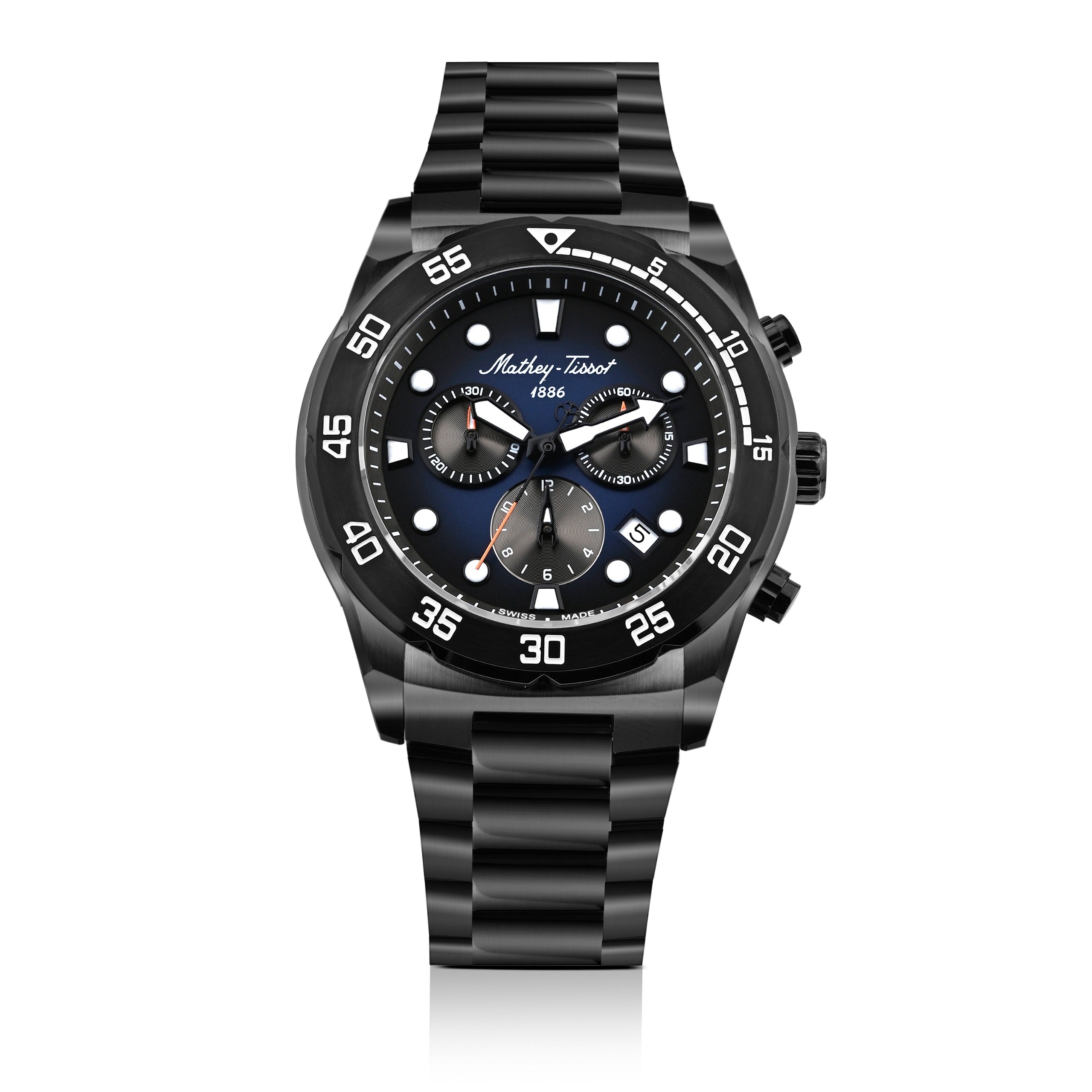 Mathey-Tissot Swiss Made Bolton II Quatrz Multicolor Dial Analog Watch For Gents - H121CHNB