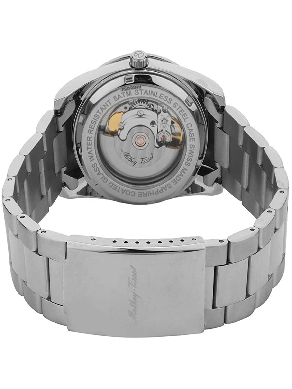Mathey-Tissot Swiss Made Automatic Analog Blue Dial Gents Watch-H1450ATABU