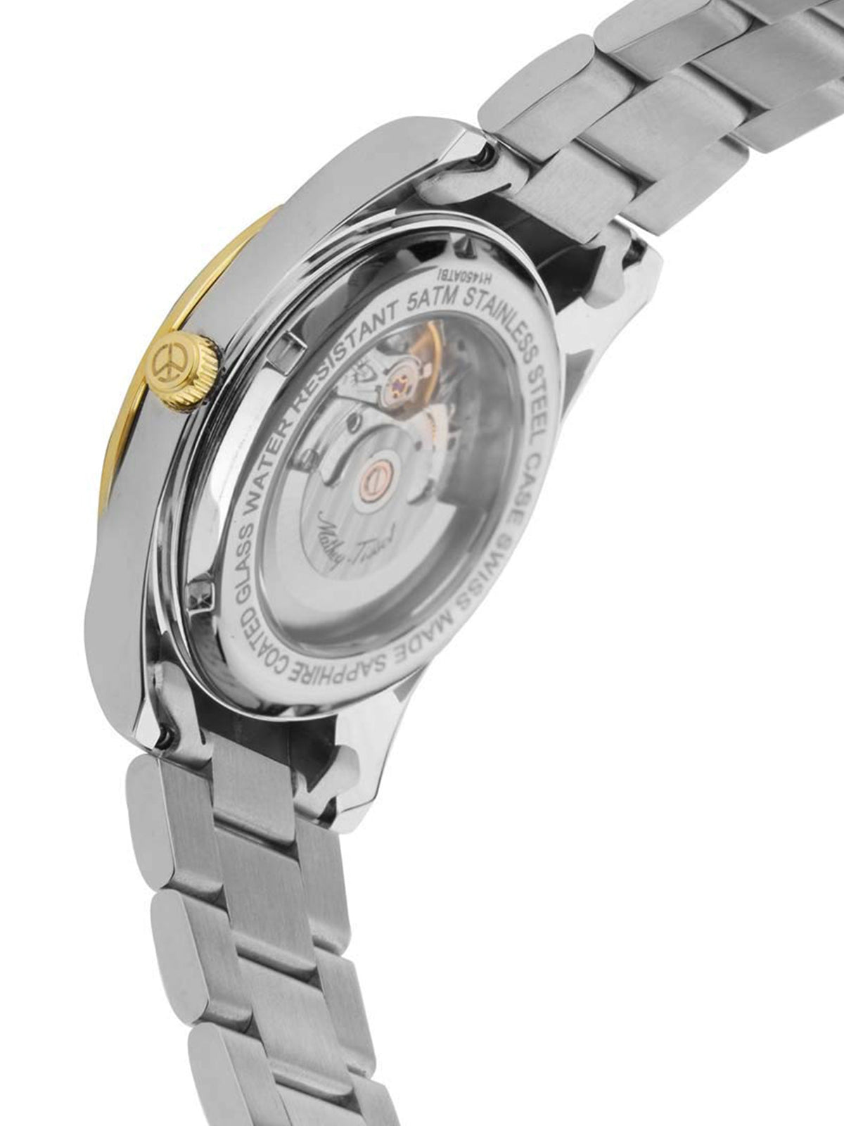 Mathey-Tissot Swiss Made Automatic Analog Silver Dial Gents Watch-H1450ATBI