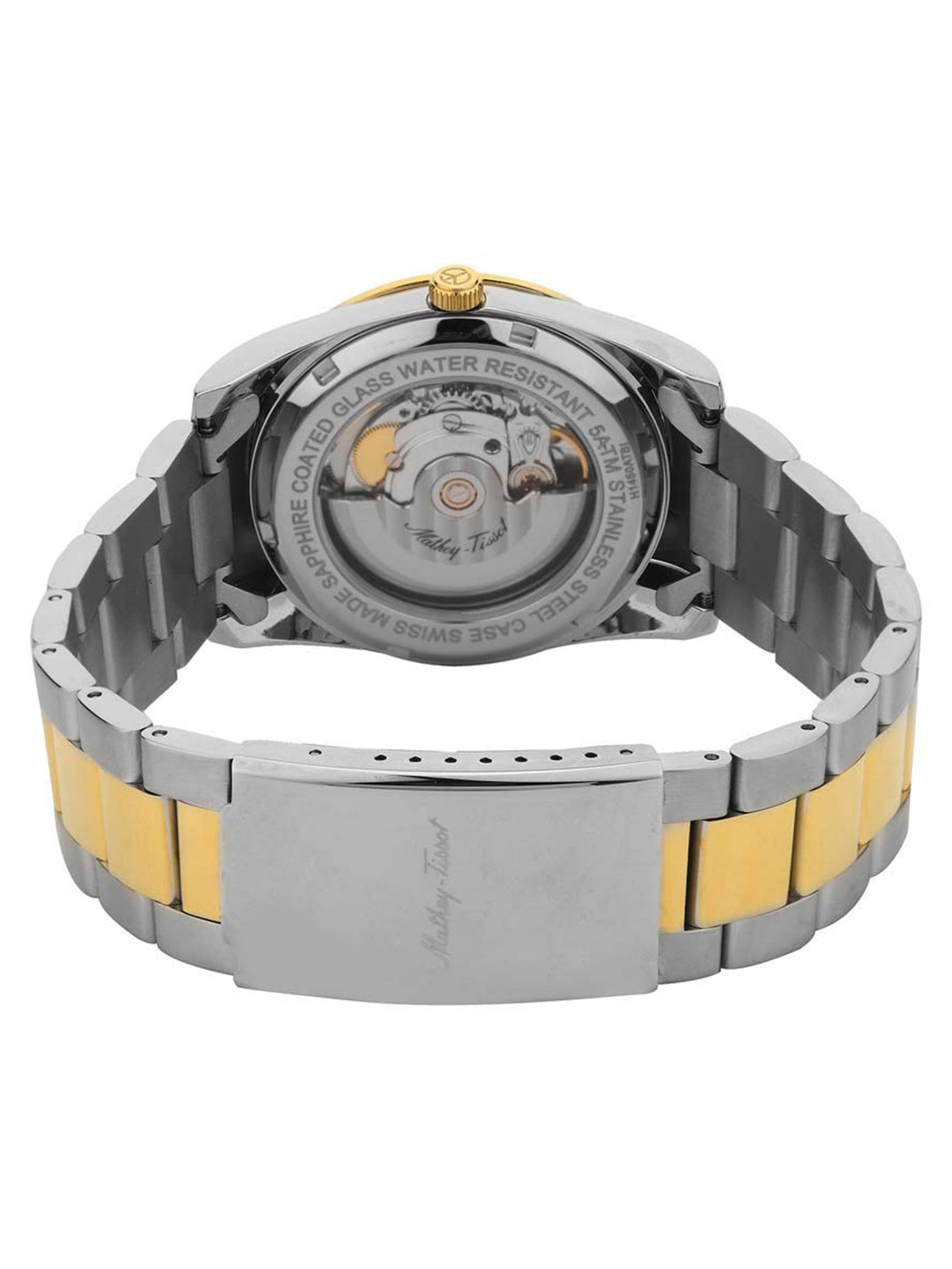 Mathey-Tissot Swiss Made Automatic Analog Silver Dial Gents Watch-H1450ATBI