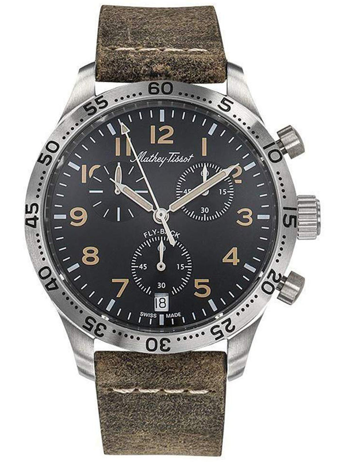 Mathey-Tissot Analog Black Dial Men&